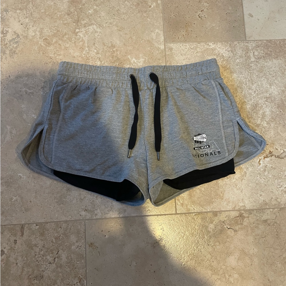 Varsity Spirit - Grey NCA lounge shorts - Size Medium
